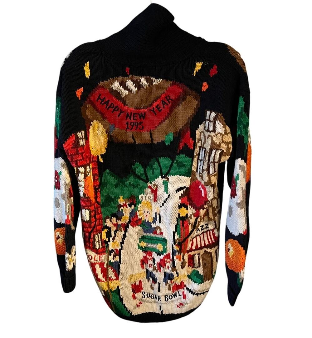 Vintage Eagle's eye sweater NEW New years 1995 college football bowl games